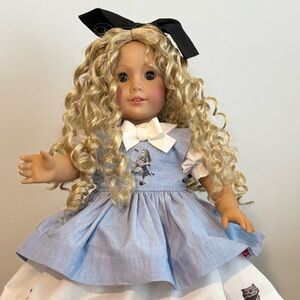 American Girl Doll Alice in Wonderland inspired Ooak 18"